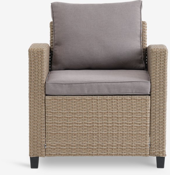 Fauteuil lounge AGERMOSE naturel