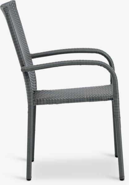 Stapelbar stol GUDHJEM grå