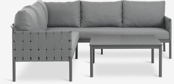 Set lounge IANO 5 posti grigio