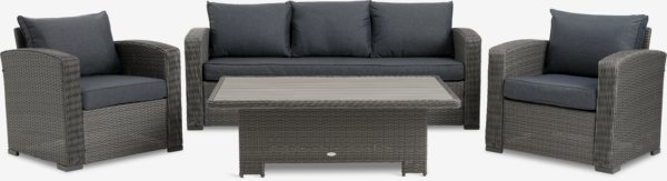 Lounge set VEMB 5-seater grey