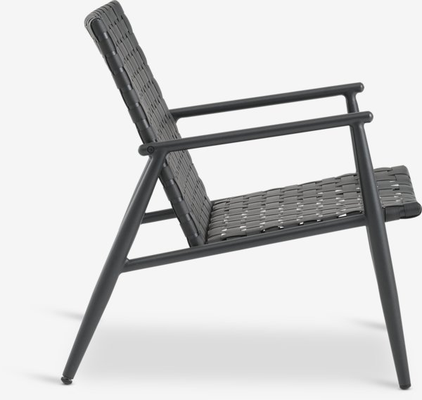 Lounge-Sessel EDDERUP schwarz