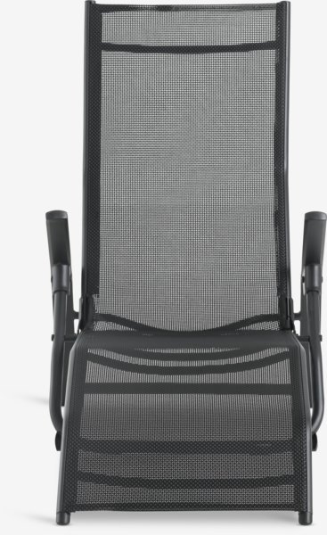 Deckchair LOMMA W63xL130 black