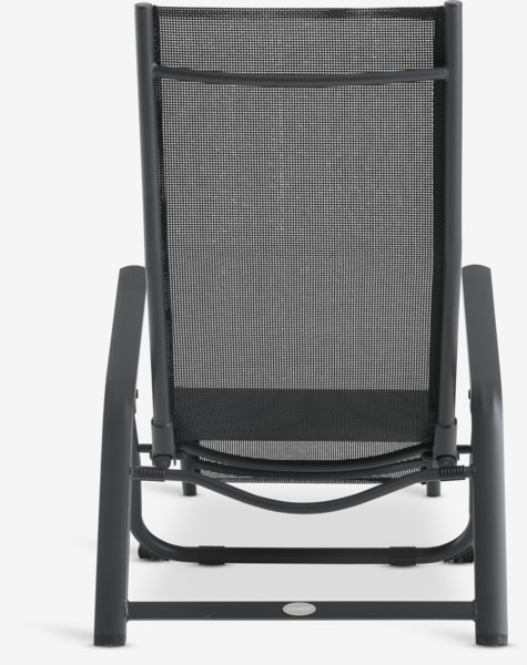 Deckchair LOMMA W63xL130 black