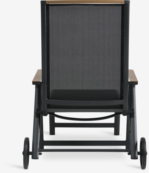 Lettino prendisole BREDSTEN P79xL187 cm nero