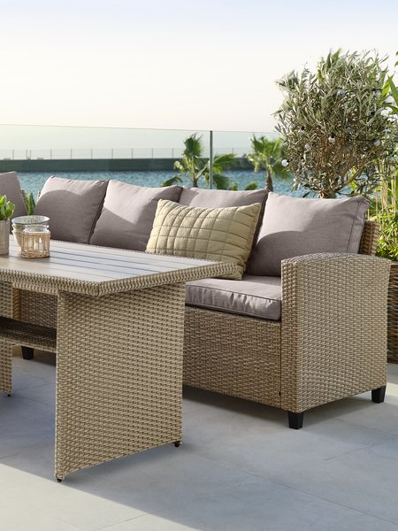 Set lounge AGERMOSE 6 posti naturale