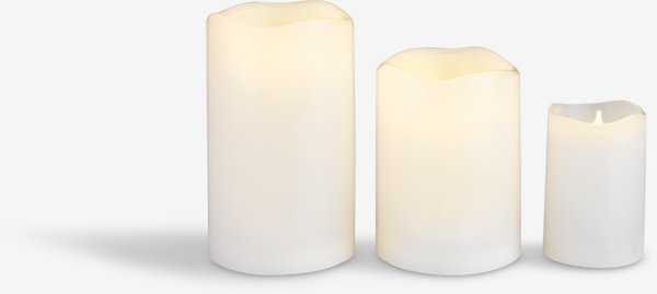 Led-stumpenkerze SOREN Ø6xH9cm