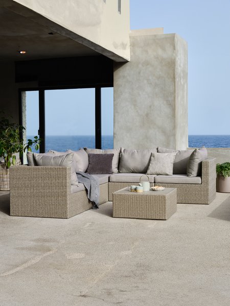 Loungeset RAVNDRUP 5 pers. naturel