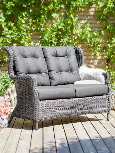 Lounge-Sofa FALKENBERG 2 Personen grau