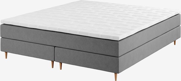 Boxspring 160x200 GOLD C5 grijs-23 DREAMZONE