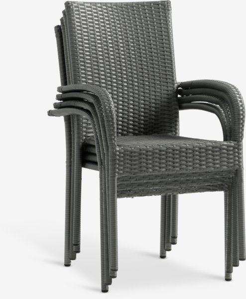 Stacking chair GUDHJEM grey
