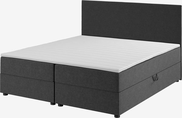 Континентальне ліжко PLUS C40 180x200см з ємністю Сірий-40