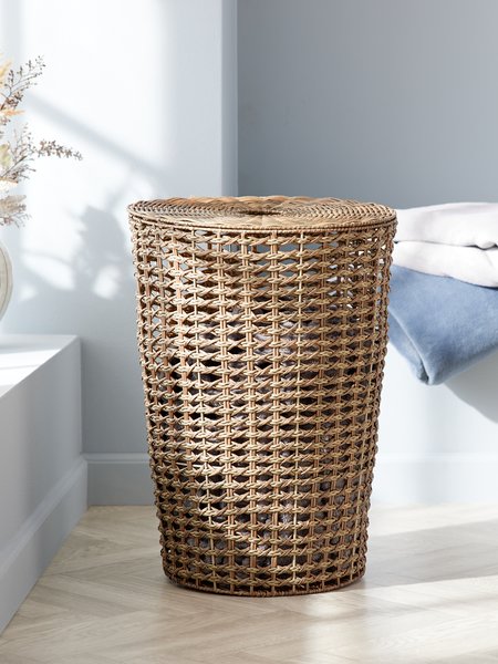 Laundry basket CURT D40xH55cm with lid