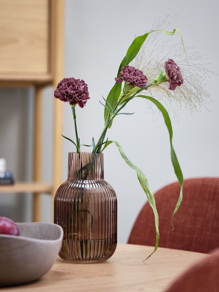 Ваза YNGVAR діам.12см вис.21см коричневий