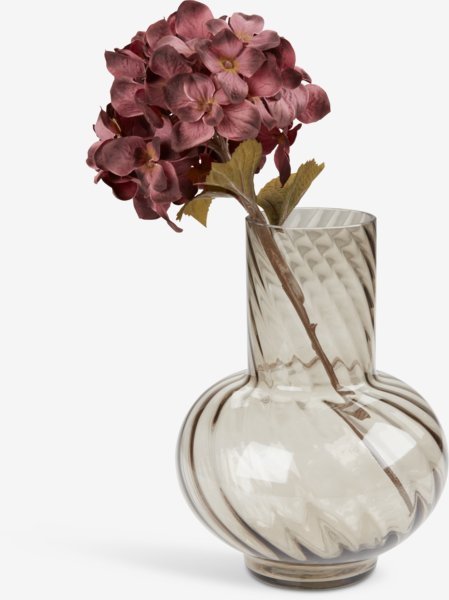 Vase VILLY Ø17xH23cm grau