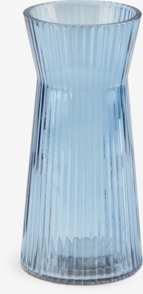 Vază HILBERT Ø8x16cm bleu