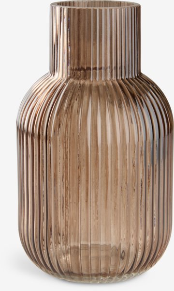Ваза YNGVAR діам.12см вис.21см коричневий