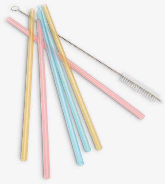 Straws CHARLIE L22cm pack of 6