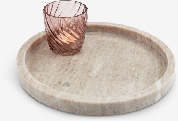 Koristetarjotin VALDEMAR Ø25cm marmori