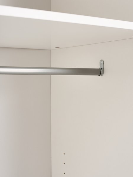 Armadio ODDER 179x201 cm 3 ante scorrevoli specchio bianco