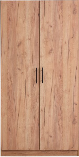 Garde-robe VIBY 101x200 2 portes couleur chêne naturel