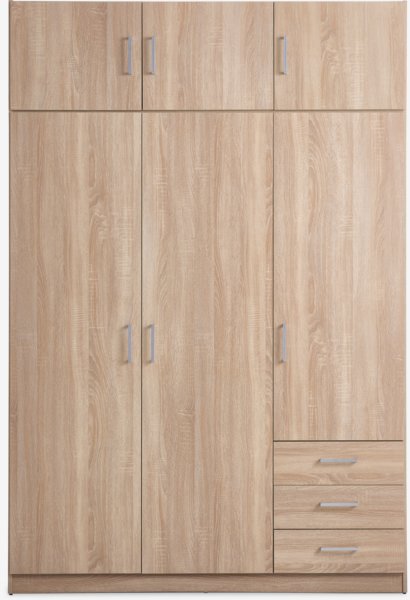 Top cabinet FANDRUP 145x41 3 doors light oak