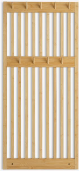 Coat rack EGTVED 9 hooks bamboo