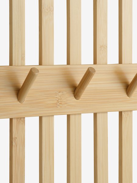 Coat rack EGTVED 9 hooks bamboo