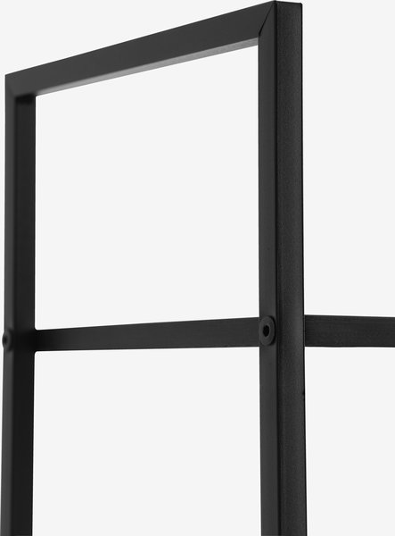 Shelving unit ASTRUP 6 shelves black