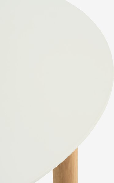 MARSTRAND L200/280 white + 4 PURHUS chairs grey/black