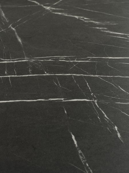 Table KRONDAL 90x180 imitation marbre noir