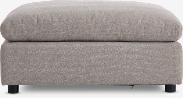 Module canapé LYBY méridienne/pouf tissu sable