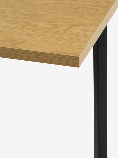 FOLDINGBRO L130 bord varm ek + 4 JONSTRUP stol mörkbrun
