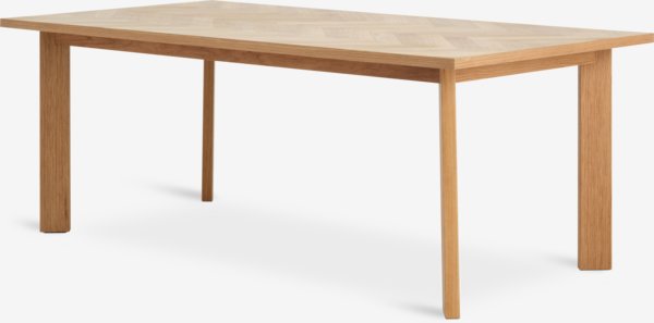 Table HARESKOV 100x200 chêne