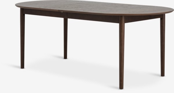 Table MARSTRAND 100x200/280 chêne foncé