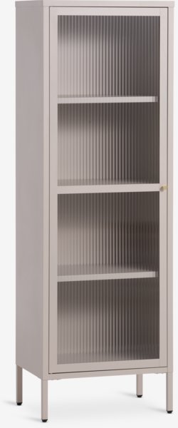 Display cabinet HOPTRUP 1 door beige