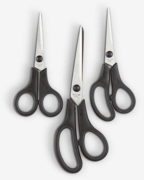 Scissors JOAKIM pack of 3 assorted