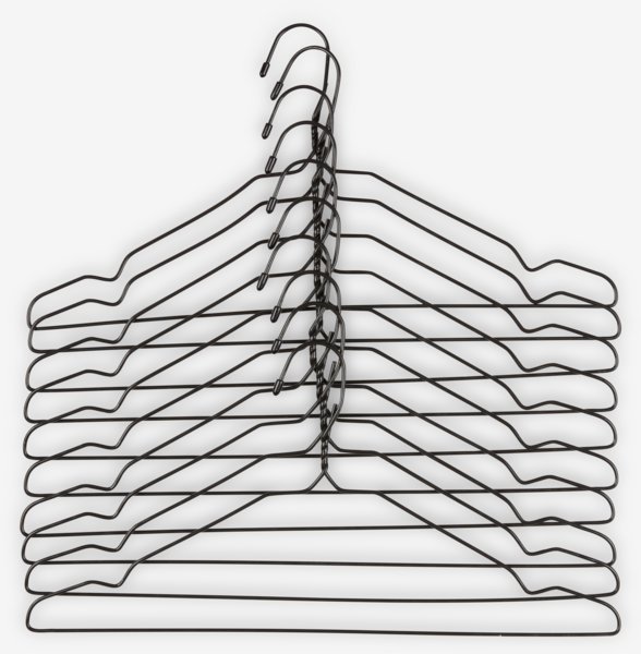 Hangers TONNI L43cm pack of 10 black