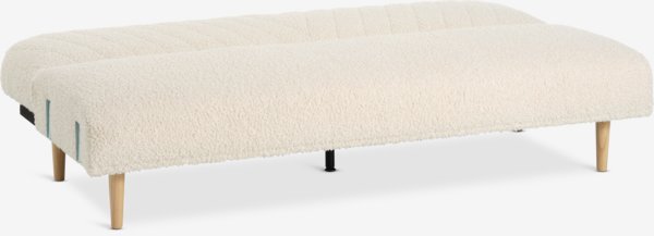 Sovesofa PARADIS offwhite teddy/eikefarget