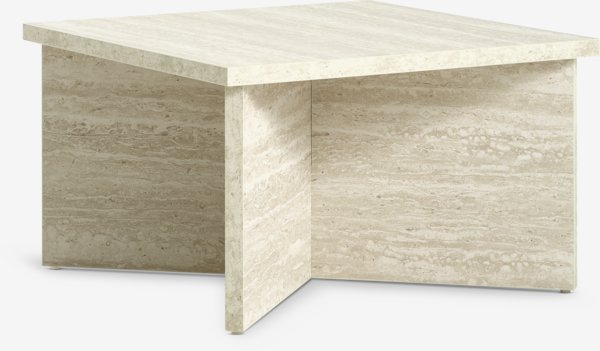 Coffee table GELSTED 60x60 travertine