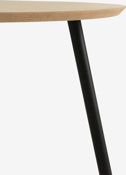 Coffee table NYBO D70 warm oak colour/black