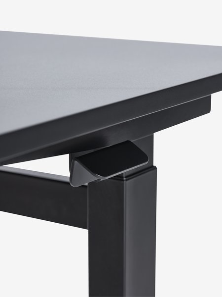 Gas height-adjustable desk LUNDTOFT 70x130 black