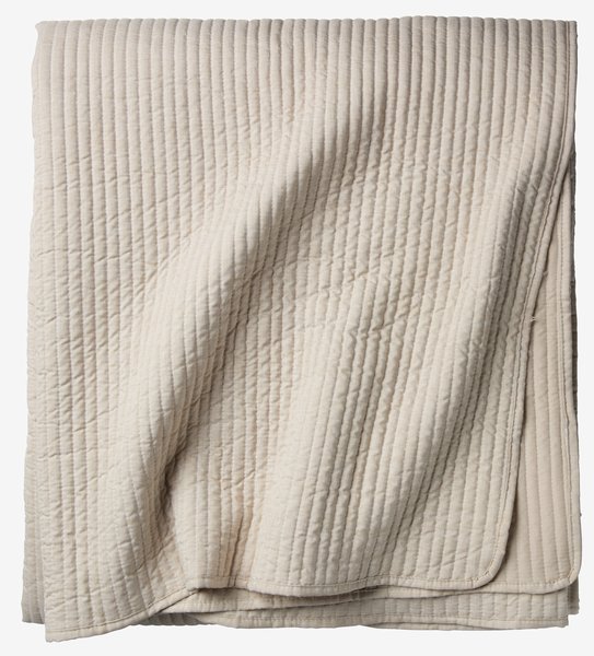 Bed throw FAGERKLOKKE 220x240 beige