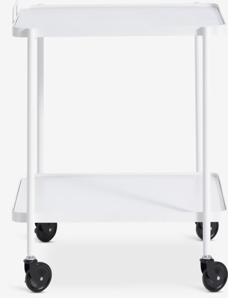 Trolley GANGSTED 2 shelves white