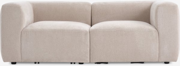 Modular sofa SKEJBY 2 seater sand fabric