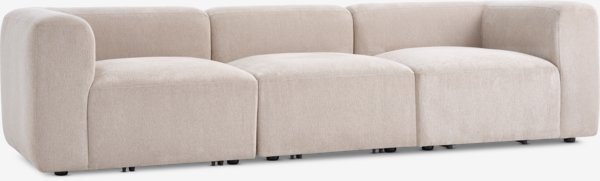 Modulsofa SKEJBY 3-pers. sandfarvet stof