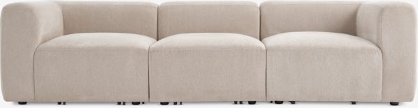 Modulsofa SKEJBY 3-pers. sandfarvet stof