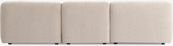 Colțar modular SKEJBY 5 locuri nisipiu
