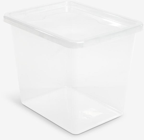 Opbevaringsboks BASIC BOX 31L m/låg transparent