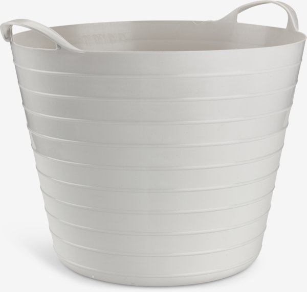 Storage tub BENDIK D38xH34cm 25L light grey