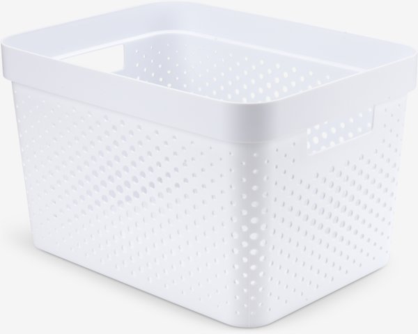 Panier INFINITY 17L plastique blanc